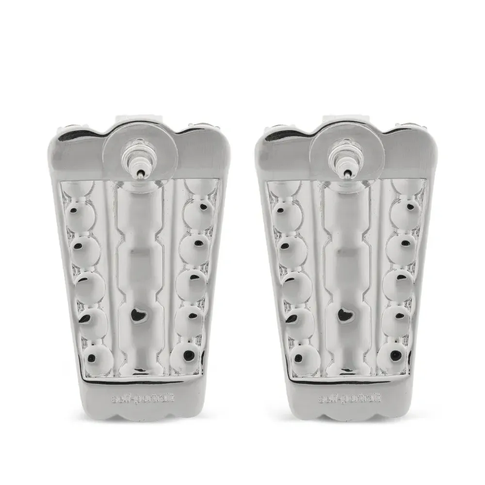 серьги с кристаллами