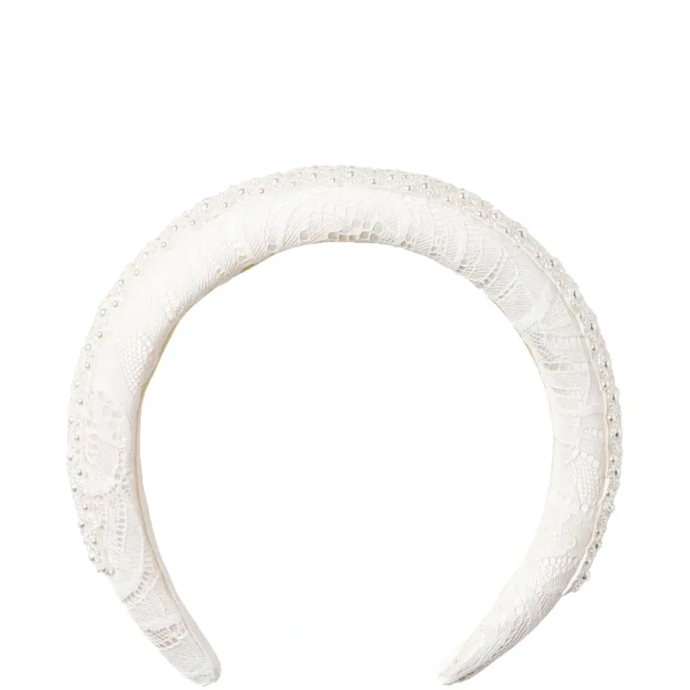 кружевной ободок с бисером