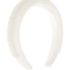 кружевной ободок с бисером