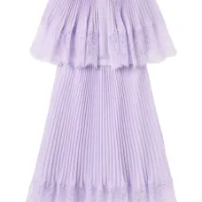 платье мини с кружевом