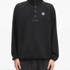 толстовка с планкой на пуговицах