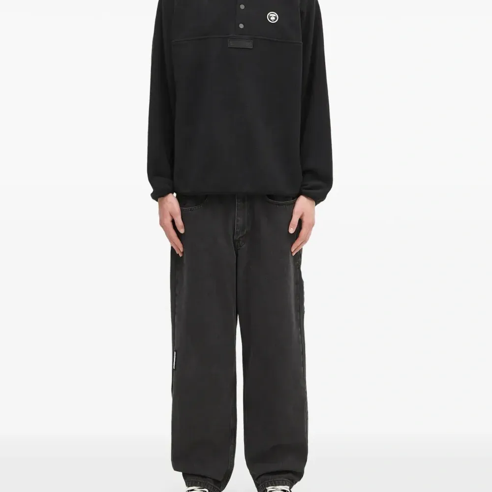 толстовка с планкой на пуговицах