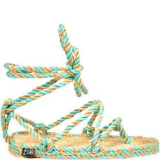 сандалии с завязками