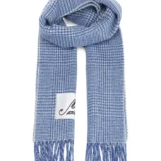 клетчатый шарф с бахромой клетчатый шарф с бахромой