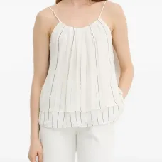 Блузка в полоску с завязками