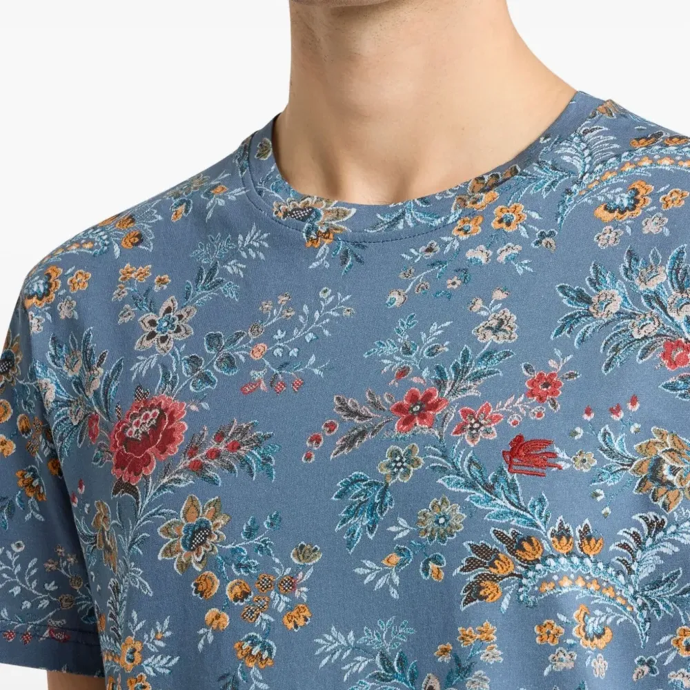 футболка с цветочным принтом