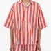 полосатая рубашка с короткими рукавами