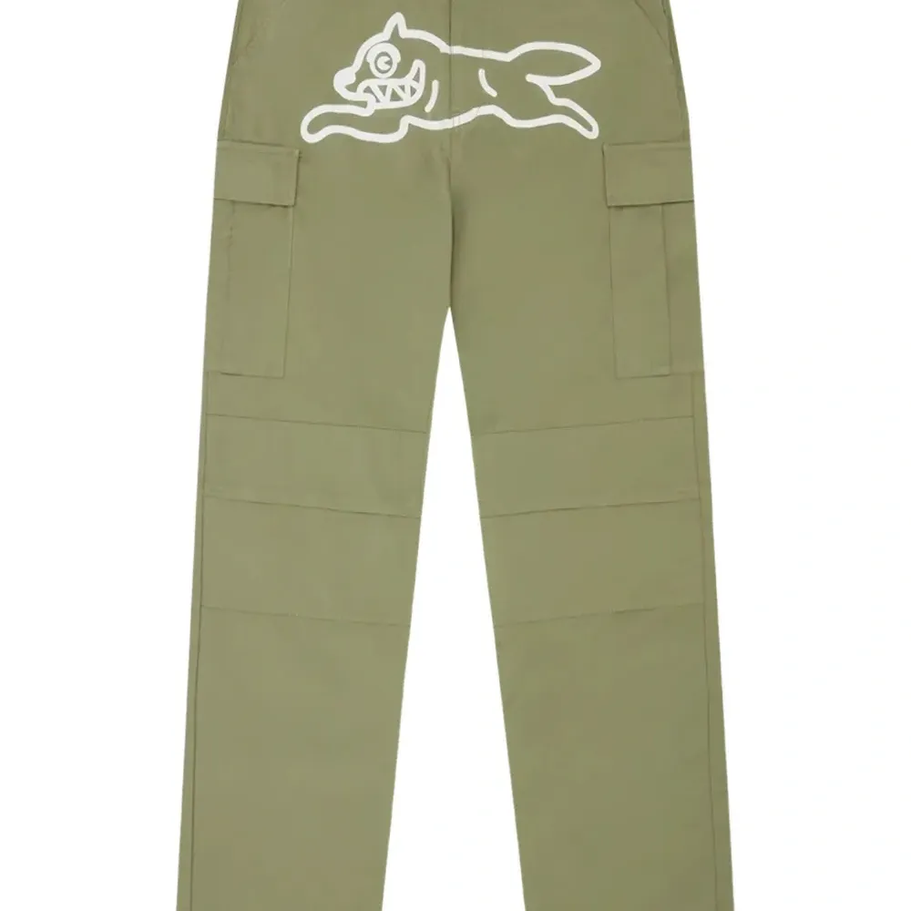 брюки карго с графичным принтом