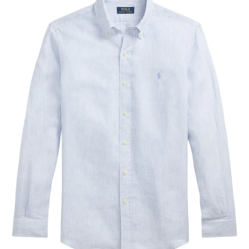 полосатая рубашка на пуговицах