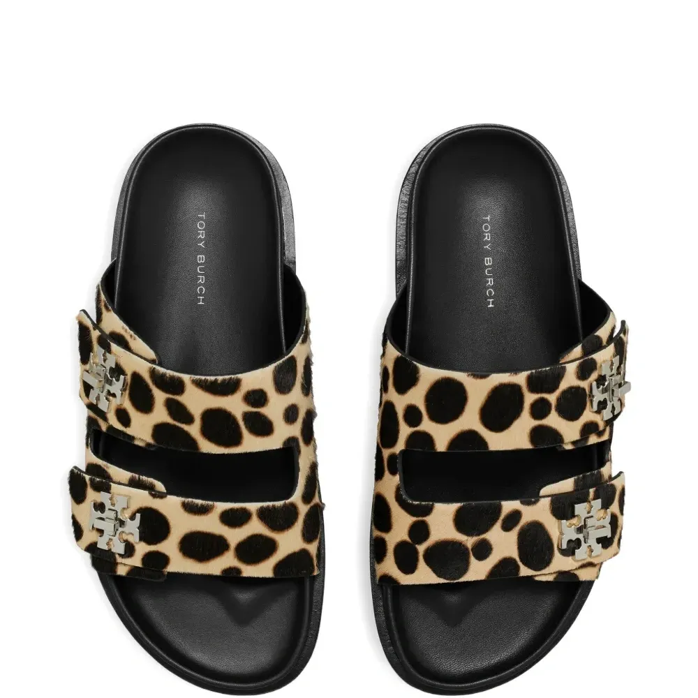сандалии Turnlock Sport с леопардовым принтом