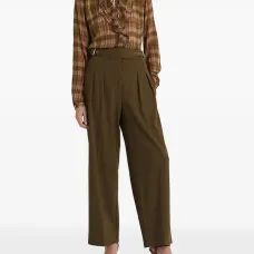 клетчатая блузка с оборками