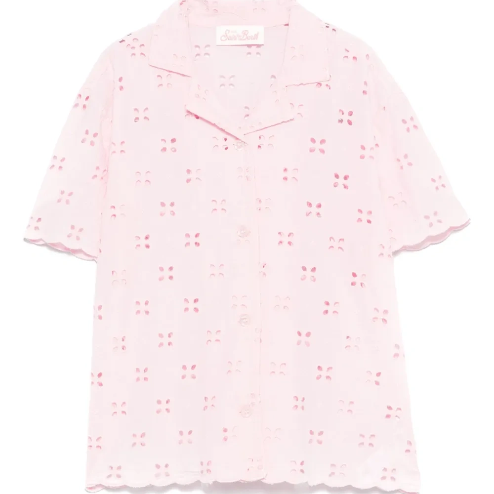 Рубашка с английской вышивкой