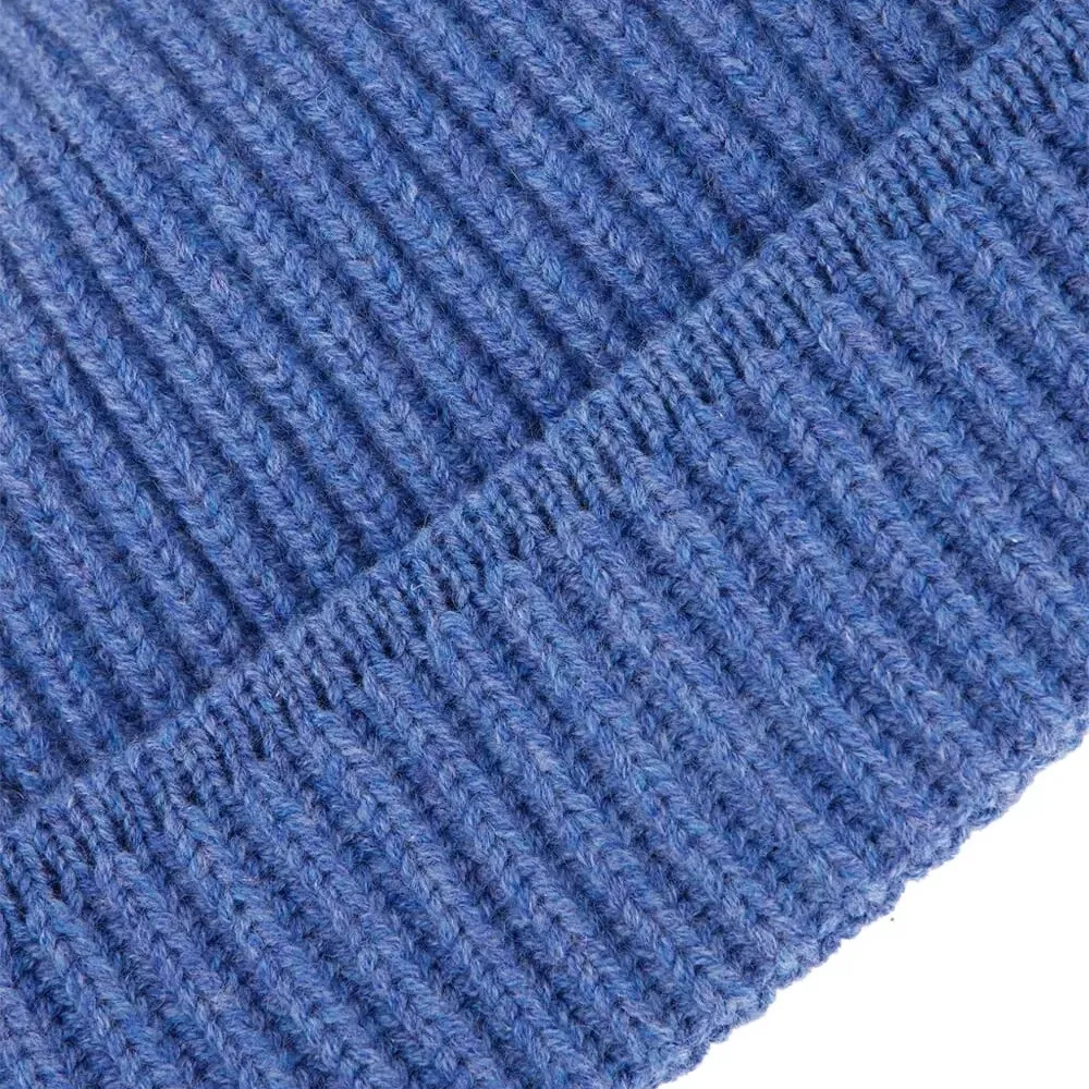 Кашемировая шапка бини в рубчик