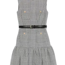 клетчатое платье