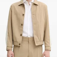 Жакет на пуговицах со вставками