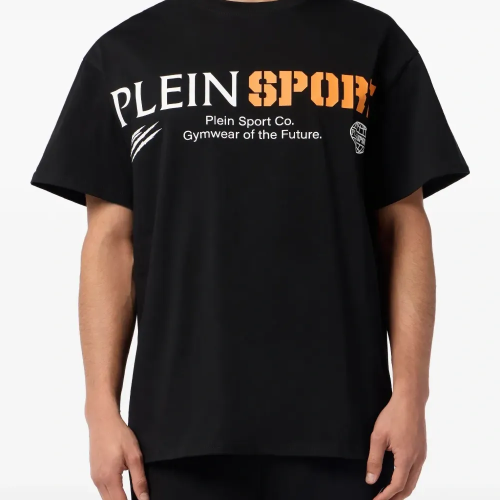 Футболка с круглым вырезом и логотипом