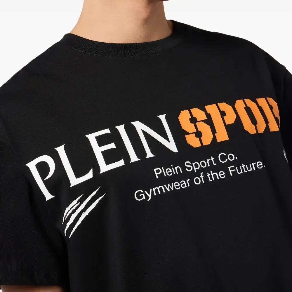 Футболка с круглым вырезом и логотипом