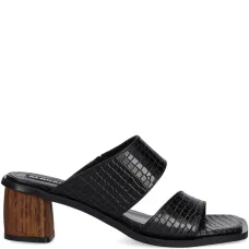 Шлепанцы Gabin с тиснением под кожу крокодила