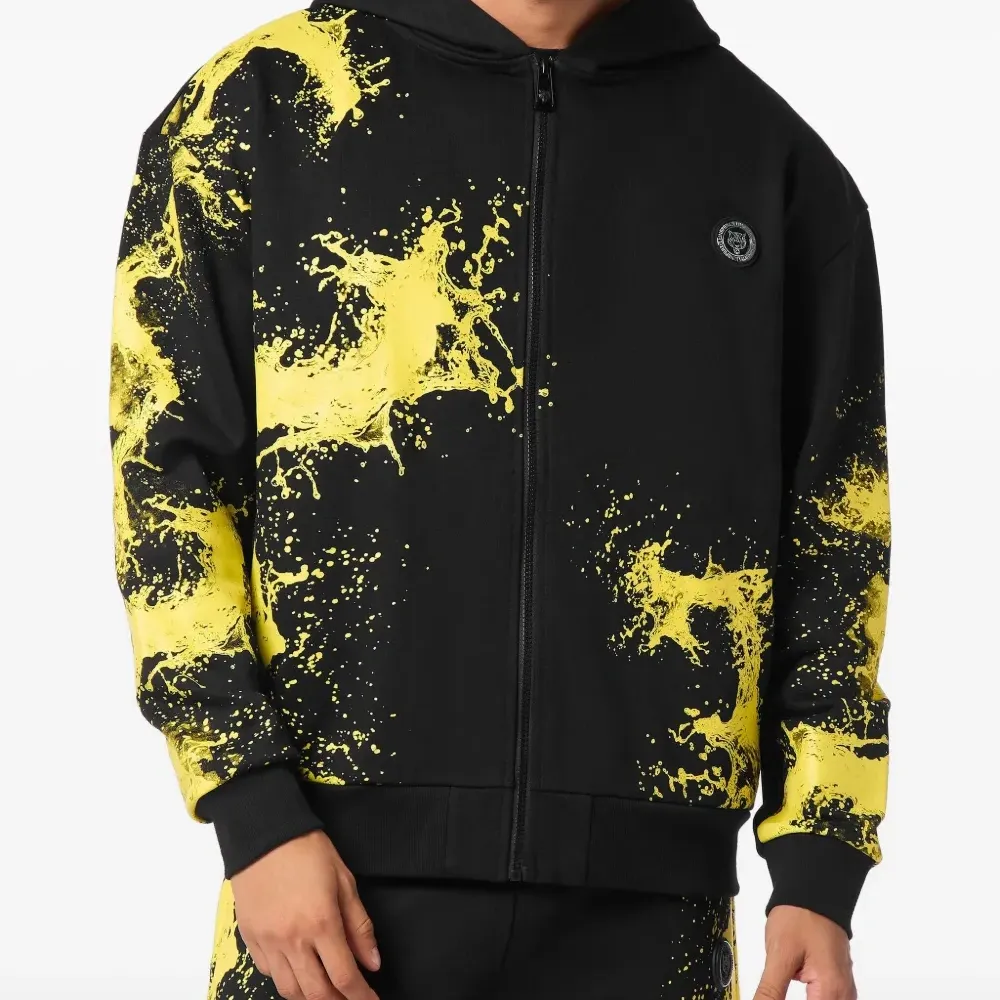 Худи на молнии с принтом Splash