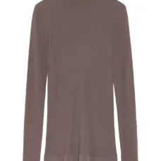 Топ в рубчик с высоким воротником