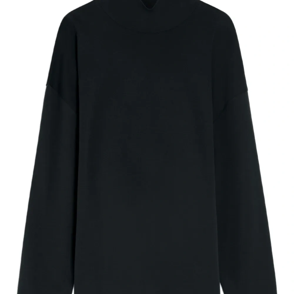 Лонгслив с воротником-стойкой