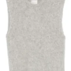 Трикотажный топ без рукавов