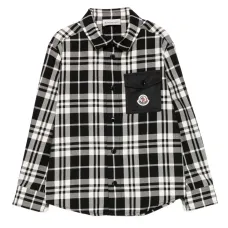 Клетчатая рубашка с накладным карманом Клетчатая рубашка с накладным карманом