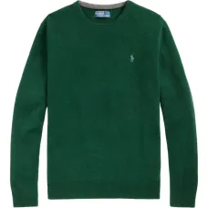 шерстяной свитер с круглым вырезом