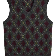 Жилет с узором аргайл Жилет с узором аргайл