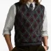 Жилет с узором аргайл
