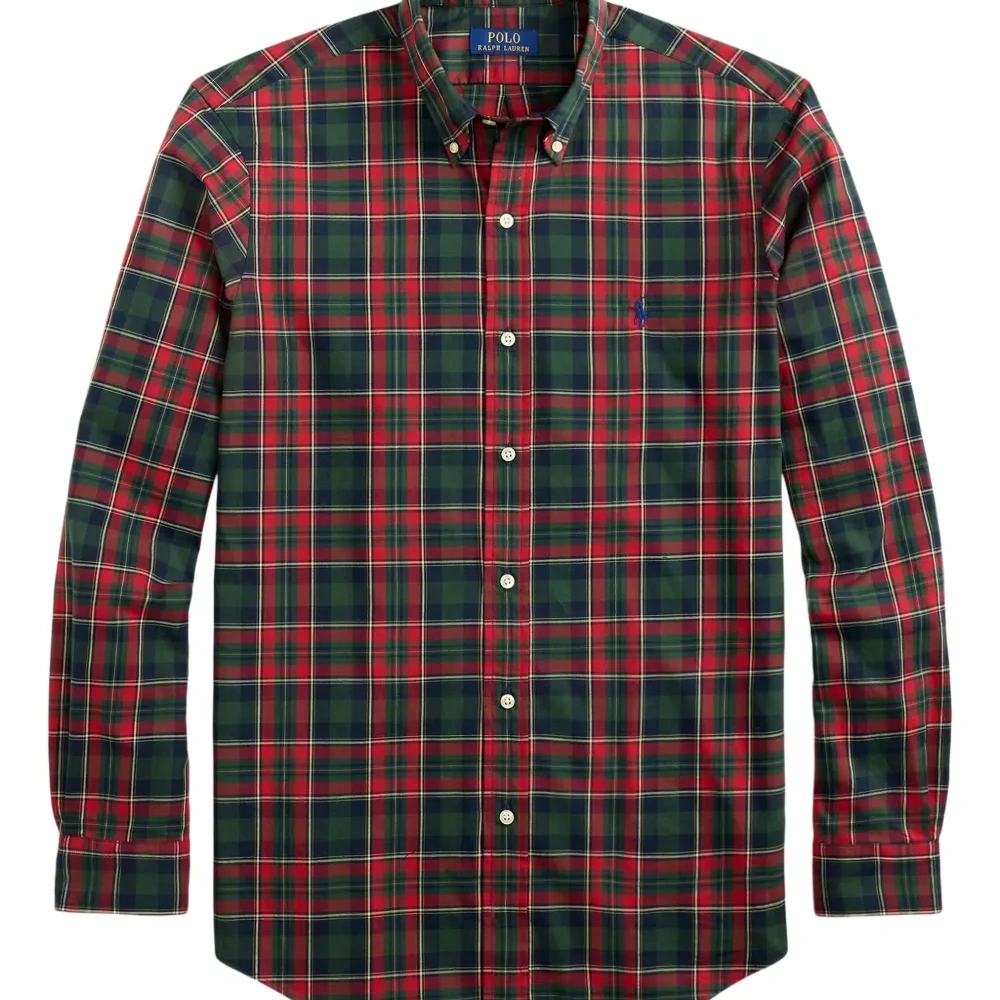 Клетчатая рубашка с длинными рукавами