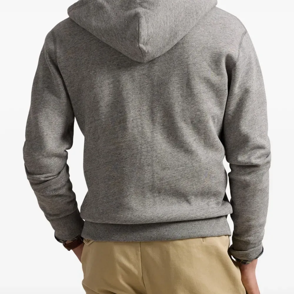 худи на молнии с нашивкой-логотипом