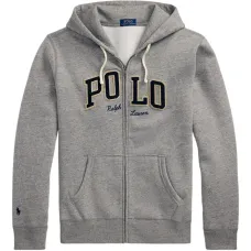 худи на молнии с нашивкой-логотипом