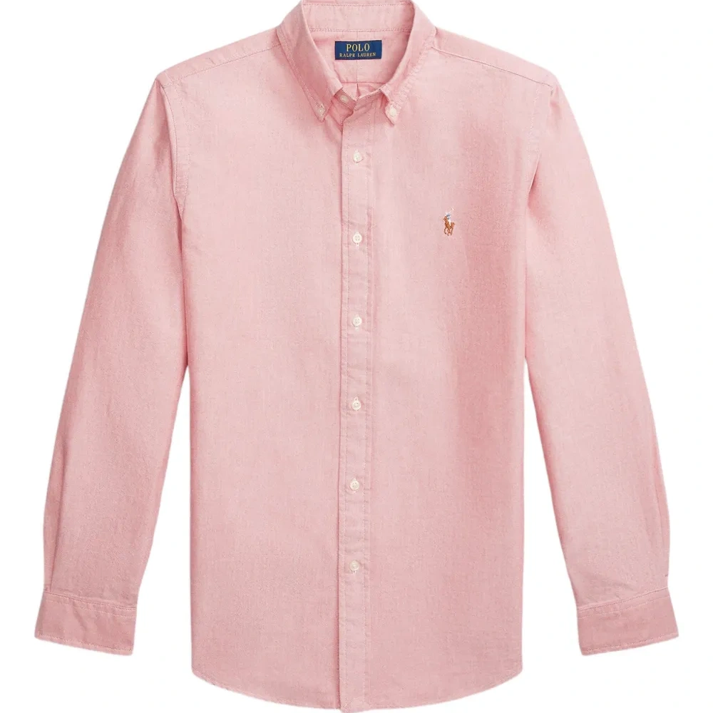 рубашка с вышитым логотипом