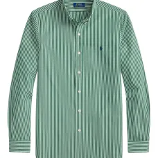 полосатая рубашка на пуговицах