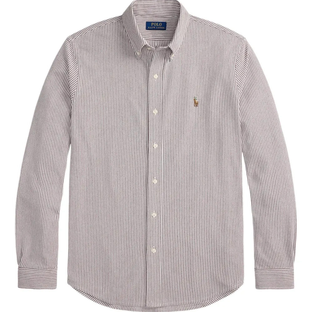 полосатая рубашка на пуговицах