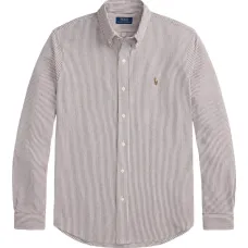 полосатая рубашка на пуговицах