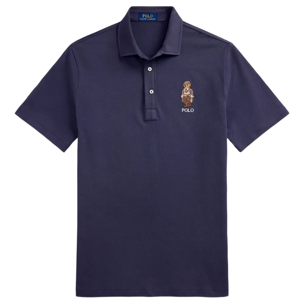 рубашка поло с вышитым логотипом