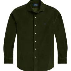 вельветовая рубашка на пуговицах