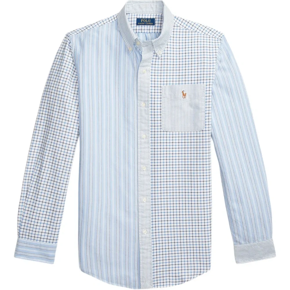 рубашка с вышитым логотипом