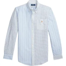 рубашка с вышитым логотипом