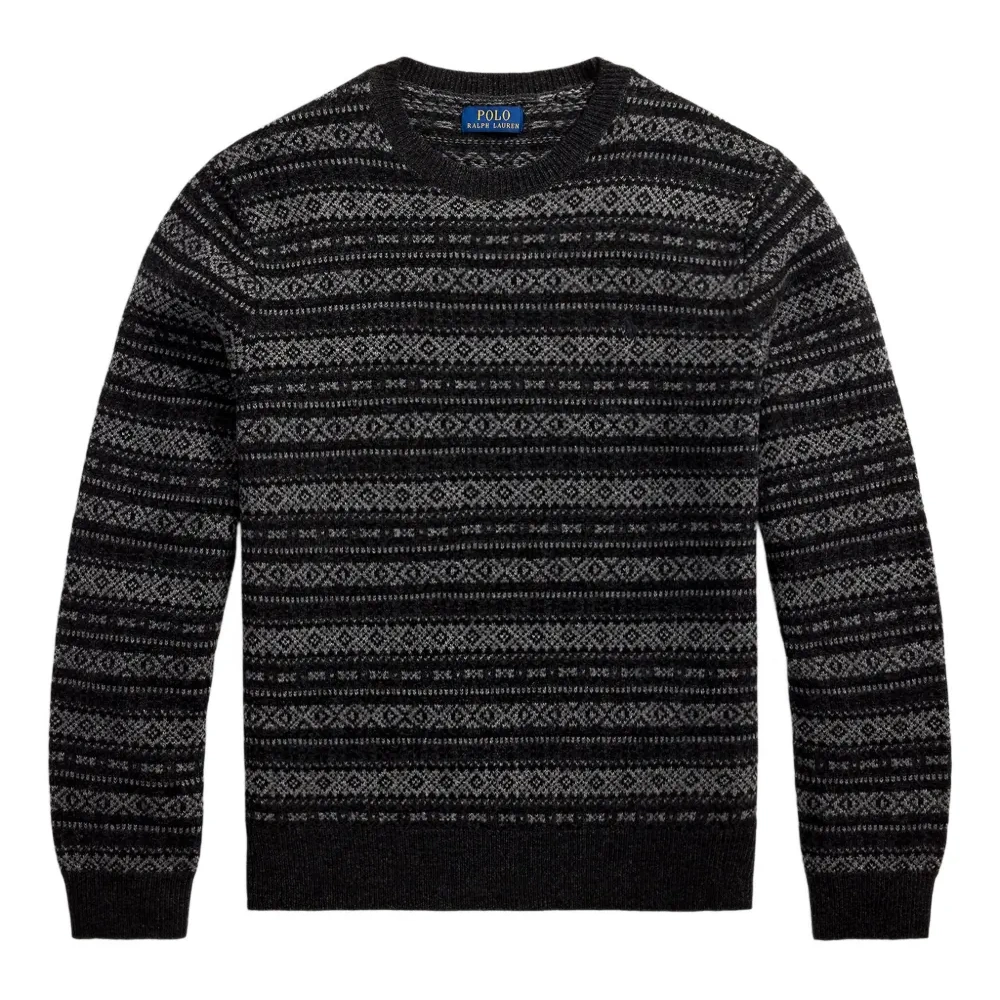 Шерстяной свитер с узором