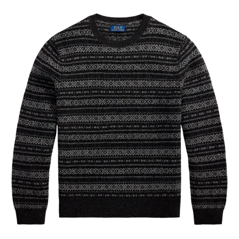 Шерстяной свитер с узором