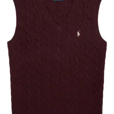 Свитер фактурной вязки без рукавов