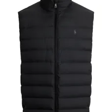 Стеганый жилет с вышитым логотипом