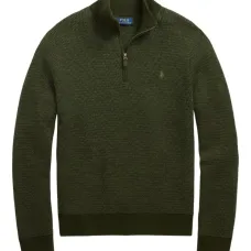 фактурный свитер с воротником на молнии