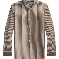 поплиновая рубашка в полоску