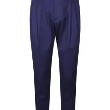 Брюки с двойными складками