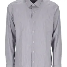 рубашка в тонкую полоску с длинными рукавами