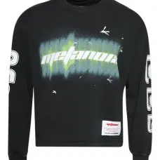 Лонгслив с графическим принтом